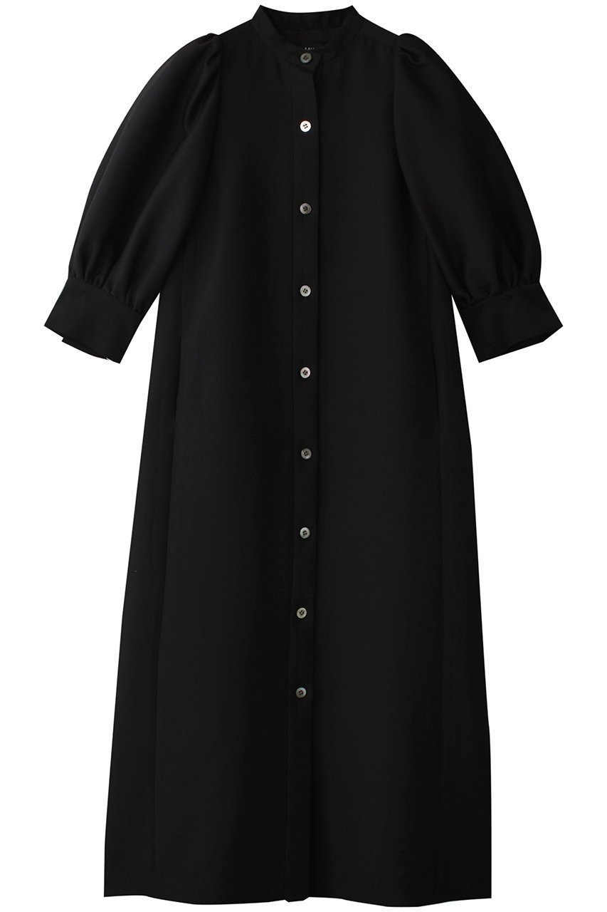 【エムフィル/M Fil】のBubbly ダブルクロス ボリュームスリーブワンピース インテリア・キッズ・メンズ・レディースファッション・服の通販 founy(ファニー) 　ファッション　Fashion　レディースファッション　Fashion for Women　ワンピース　Dresses　チュニック　Tunic Tops & Dresses　2025年　2025　2025-2026秋冬・A/W　Autumn/Winter 2025–26 AW25–26　エレガント 上品　Elegant　スリーブ　Sleeve, Long Sleeve / Short Sleeve　ダブル　Double, Double-Breasted　チュニック　Tunic, Long Top　パーティ　Party, Party Style　ロング　Long, Long-Length　A/W・秋冬　Autumn/Winter　ブラック|ID: prp329100004614978 ipo3291000000033047954