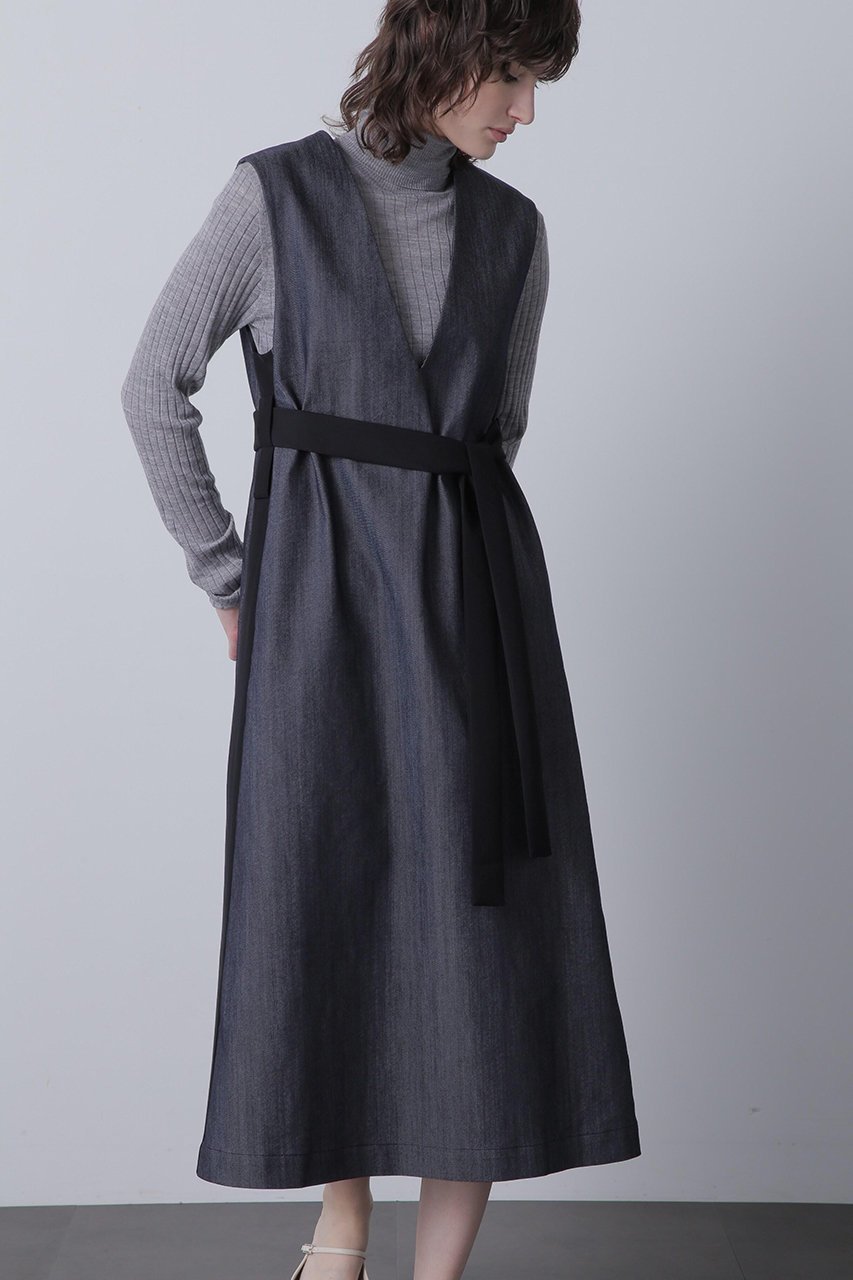 【ヒューエルミュージアム/hueLe Museum】の【hLM】TCデニム ワンピース 人気、トレンドファッション・服の通販 founy(ファニー) 　ファッション　Fashion　レディースファッション　Fashion for Women　ワンピース　Dresses　チュニック　Tunic Tops & Dresses　インナー　Innerwear　シンプル　Simple, Minimal　チュニック　Tunic, Long Top　デニム　Denim, Jeans Material　other-6|ID: prp329100004614982 ipo3291000000033047993