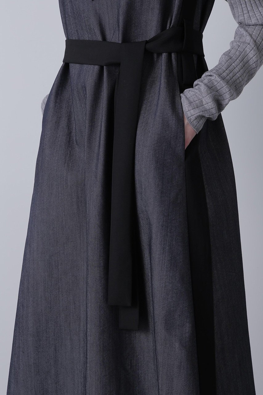 【ヒューエルミュージアム/hueLe Museum】の【hLM】TCデニム ワンピース 人気、トレンドファッション・服の通販 founy(ファニー) 　ファッション　Fashion　レディースファッション　Fashion for Women　ワンピース　Dresses　チュニック　Tunic Tops & Dresses　インナー　Innerwear　シンプル　Simple, Minimal　チュニック　Tunic, Long Top　デニム　Denim, Jeans Material　other-8|ID: prp329100004614982 ipo3291000000033047995