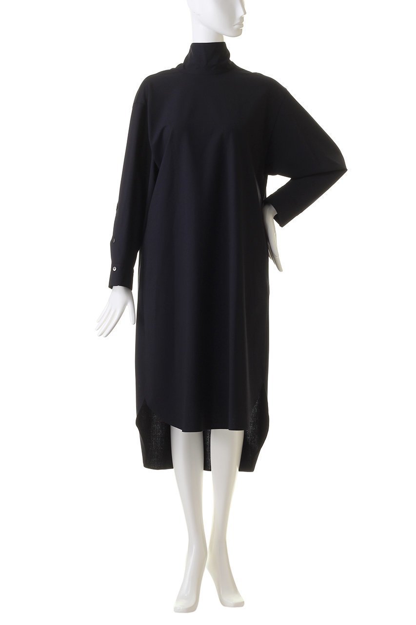 【ル フィル/LE PHIL】のドライウールスタンドカラーワンピース 人気、トレンドファッション・服の通販 founy(ファニー) 　ファッション　Fashion　レディースファッション　Fashion for Women　ワンピース　Dresses　チュニック　Tunic Tops & Dresses　エレガント 上品　Elegant　スリーブ　Sleeve, Long Sleeve / Short Sleeve　チュニック　Tunic, Long Top　ハイネック　High Neck, Mock Neck　リボン　Ribbon, Bow　リラックス　Relax, Relaxed Fit　other-2|ID: prp329100004614989 ipo3291000000033048032