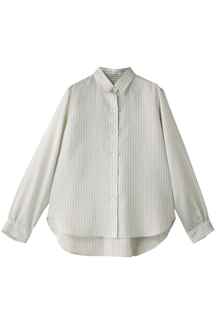 【ルームエイト/Room no.8】のセルロース レッグ ストライプシャツ 人気、トレンドファッション・服の通販 founy(ファニー) 　ファッション　Fashion　レディースファッション　Fashion for Women　トップス・カットソー　Cut & Sew Tops　シャツ・ブラウス・オフィスカジュアル　Elegant Blouses & Button-Ups　インナー　Innerwear　ジャケット　Jacket, Outerwear　ストライプ　Stripe, Striped Pattern　スリーブ　Sleeve, Long Sleeve / Short Sleeve　ロング　Long, Long-Length　エレガント 上品　Elegant　新作・新入荷　New Arrivals / New In　羽織　Haori, Light Jacket　 other-1|ID: prp329100004614990 ipo3291000000033048038