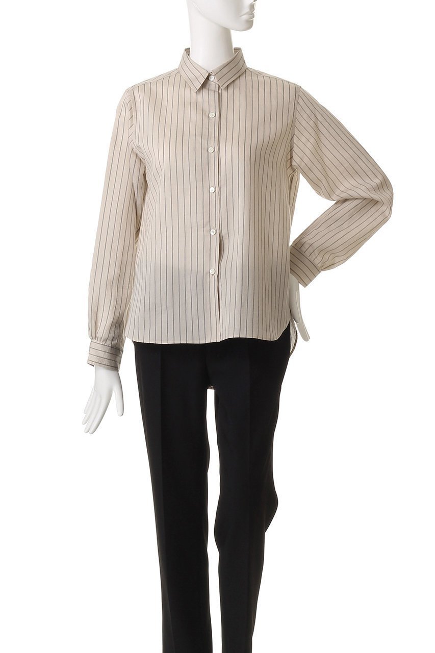 【ルームエイト/Room no.8】のセルロース レッグ ストライプシャツ 人気、トレンドファッション・服の通販 founy(ファニー) 　ファッション　Fashion　レディースファッション　Fashion for Women　トップス・カットソー　Cut & Sew Tops　シャツ・ブラウス・オフィスカジュアル　Elegant Blouses & Button-Ups　インナー　Innerwear　ジャケット　Jacket, Outerwear　ストライプ　Stripe, Striped Pattern　スリーブ　Sleeve, Long Sleeve / Short Sleeve　ロング　Long, Long-Length　エレガント 上品　Elegant　新作・新入荷　New Arrivals / New In　羽織　Haori, Light Jacket　other-2|ID: prp329100004614990 ipo3291000000033048043