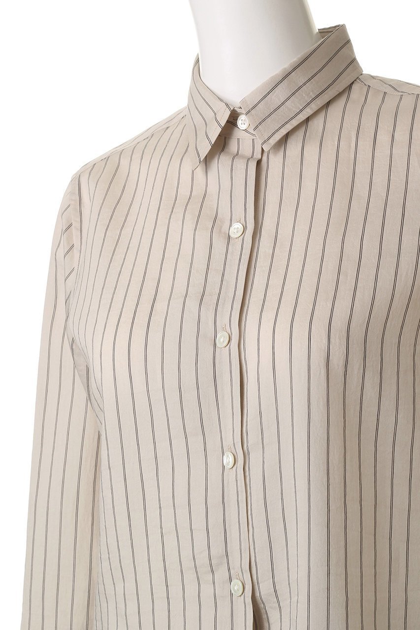 【ルームエイト/Room no.8】のセルロース レッグ ストライプシャツ 人気、トレンドファッション・服の通販 founy(ファニー) 　ファッション　Fashion　レディースファッション　Fashion for Women　トップス・カットソー　Cut & Sew Tops　シャツ・ブラウス・オフィスカジュアル　Elegant Blouses & Button-Ups　インナー　Innerwear　ジャケット　Jacket, Outerwear　ストライプ　Stripe, Striped Pattern　スリーブ　Sleeve, Long Sleeve / Short Sleeve　ロング　Long, Long-Length　エレガント 上品　Elegant　新作・新入荷　New Arrivals / New In　羽織　Haori, Light Jacket　other-5|ID: prp329100004614990 ipo3291000000033048046