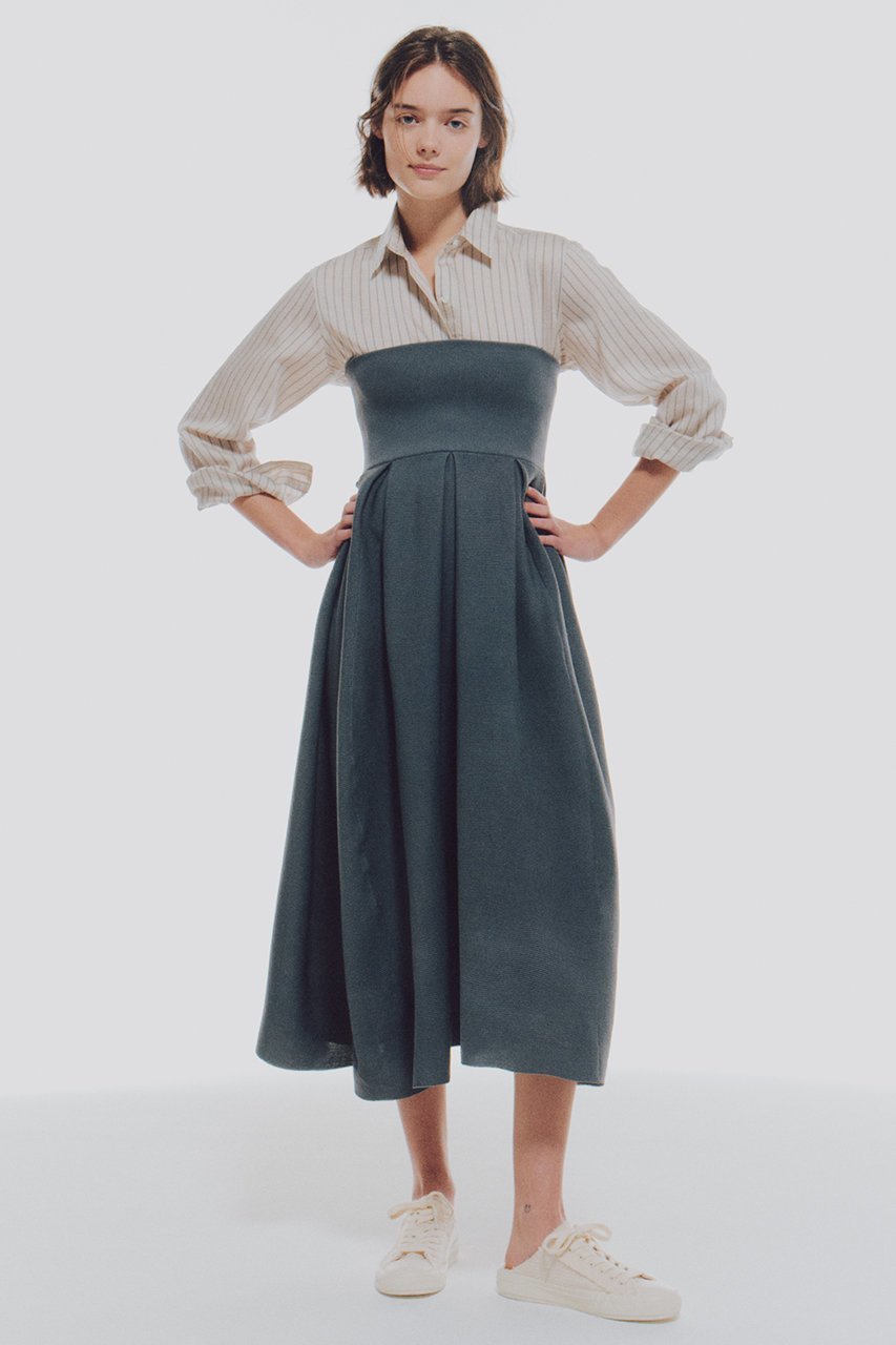 【ルームエイト/Room no.8】のセルロース レッグ ストライプシャツ 人気、トレンドファッション・服の通販 founy(ファニー) 　ファッション　Fashion　レディースファッション　Fashion for Women　トップス・カットソー　Cut & Sew Tops　シャツ・ブラウス・オフィスカジュアル　Elegant Blouses & Button-Ups　インナー　Innerwear　ジャケット　Jacket, Outerwear　ストライプ　Stripe, Striped Pattern　スリーブ　Sleeve, Long Sleeve / Short Sleeve　ロング　Long, Long-Length　エレガント 上品　Elegant　新作・新入荷　New Arrivals / New In　羽織　Haori, Light Jacket　other-6|ID: prp329100004614990 ipo3291000000033048047