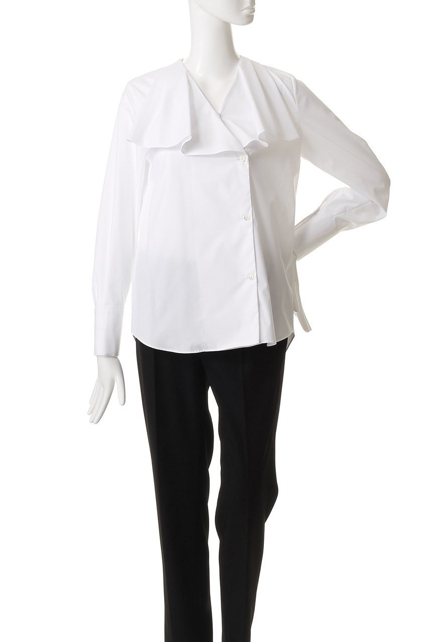【エムフィル/M Fil】のエステネージュサンシャイン フレアーヨークシャツ 人気、トレンドファッション・服の通販 founy(ファニー) 　ファッション　Fashion　レディースファッション　Fashion for Women　トップス・カットソー　Cut & Sew Tops　シャツ・ブラウス・オフィスカジュアル　Elegant Blouses & Button-Ups　2025年　2025　2025-2026秋冬・A/W　Autumn/Winter 2025–26 AW25–26　おすすめ　Recommended / Our Picks　カフス　Cuff Design　ジャケット　Jacket, Outerwear　スリーブ　Sleeve, Long Sleeve / Short Sleeve　デコルテ　Décolleté, Neckline　ドレープ　Drape, Draping Fabric　フレア　Flare, Flared　ロング　Long, Long-Length　A/W・秋冬　Autumn/Winter　other-2|ID: prp329100004614992 ipo3291000000033048058