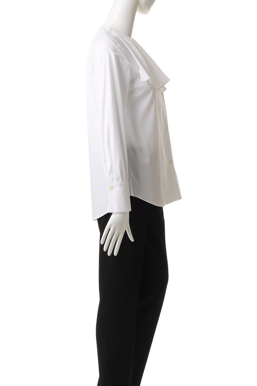 【エムフィル/M Fil】のエステネージュサンシャイン フレアーヨークシャツ 人気、トレンドファッション・服の通販 founy(ファニー) 　ファッション　Fashion　レディースファッション　Fashion for Women　トップス・カットソー　Cut & Sew Tops　シャツ・ブラウス・オフィスカジュアル　Elegant Blouses & Button-Ups　2025年　2025　2025-2026秋冬・A/W　Autumn/Winter 2025–26 AW25–26　おすすめ　Recommended / Our Picks　カフス　Cuff Design　ジャケット　Jacket, Outerwear　スリーブ　Sleeve, Long Sleeve / Short Sleeve　デコルテ　Décolleté, Neckline　ドレープ　Drape, Draping Fabric　フレア　Flare, Flared　ロング　Long, Long-Length　A/W・秋冬　Autumn/Winter　other-3|ID: prp329100004614992 ipo3291000000033048059
