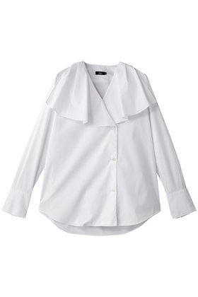 【エムフィル/M Fil】のエステネージュサンシャイン フレアーヨークシャツ 人気、トレンドファッション・服の通販 founy(ファニー) ファッション Fashion レディースファッション Fashion for Women トップス・カットソー Cut & Sew Tops シャツ・ブラウス・オフィスカジュアル Elegant Blouses & Button-Ups おすすめ Recommended / Our Picks カフス Cuff Design ジャケット Jacket, Outerwear スリーブ Sleeve, Long Sleeve / Short Sleeve デコルテ Décolleté, Neckline ドレープ Drape, Draping Fabric フレア Flare, Flared ロング Long, Long-Length |ID:prp329100004614992