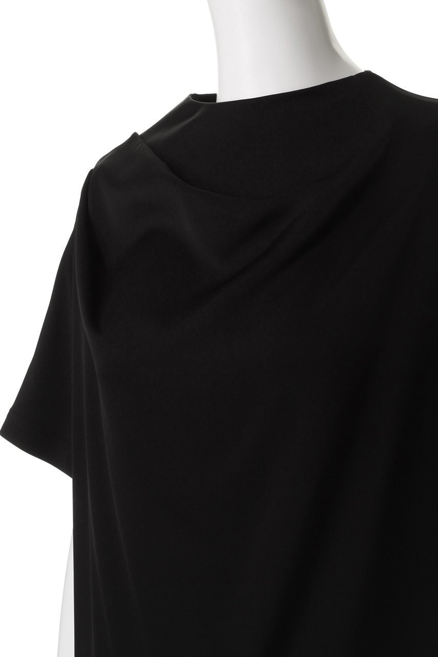 【エムフィル/M Fil】のストレッチWサテン ドレープブラウス 人気、トレンドファッション・服の通販 founy(ファニー) 　ファッション　Fashion　レディースファッション　Fashion for Women　トップス・カットソー　Cut & Sew Tops　シャツ・ブラウス・オフィスカジュアル　Elegant Blouses & Button-Ups　2025年　2025　2025-2026秋冬・A/W　Autumn/Winter 2025–26 AW25–26　おすすめ　Recommended / Our Picks　アシンメトリー　Asymmetrical Style　サテン　Satin, Glossy Fabric　ショート　Short, Short Length　シンプル　Simple, Minimal　ストレッチ　Stretch, Stretchy Fabric　スリーブ　Sleeve, Long Sleeve / Short Sleeve　セットアップ　Set-Up, Coordinated Outfit　ドレープ　Drape, Draping Fabric　フレア　Flare, Flared　A/W・秋冬　Autumn/Winter　other-5|ID: prp329100004614993 ipo3291000000033048068