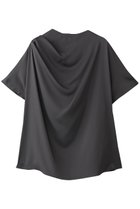 【エムフィル/M Fil】のストレッチWサテン ドレープブラウス チャコールグレー|ID: prp329100004614993 ipo3291000000035864912