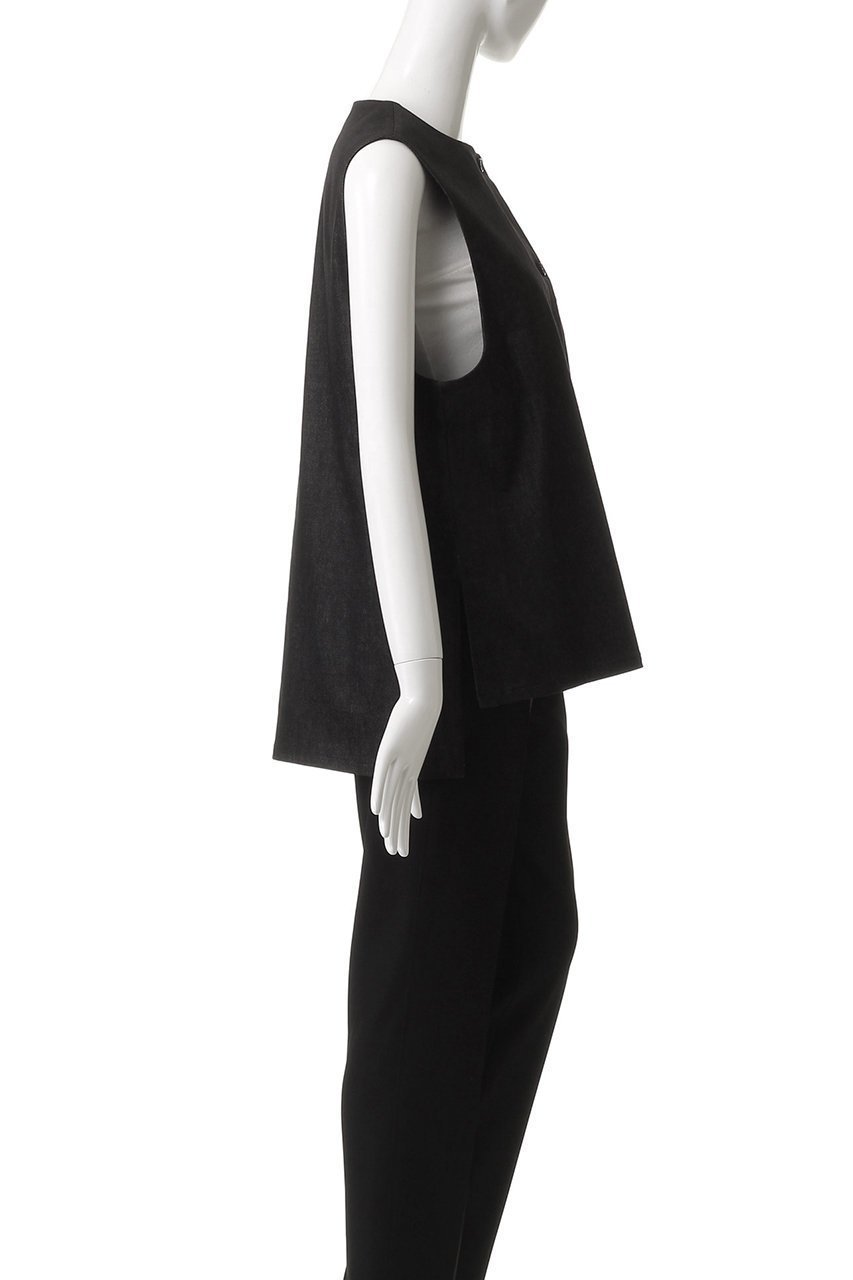 【フローレント/FLORENT】のデニムライク ベスト トップス 人気、トレンドファッション・服の通販 founy(ファニー) ファッション Fashion レディースファッション Fashion for Women アウター Coat / Outerwear Collection トップス・カットソー Cut & Sew Tops キャミソール&ノースリーブ Camisoles & Sleeveless Tops シャツ・ブラウス・オフィスカジュアル Elegant Blouses & Button-Ups ベスト&ジレ / 重ね着スタイル Vests & Gilets シンプル Simple, Minimal ストレッチ Stretch, Stretchy Fabric デニム Denim, Jeans Material ノースリーブ Sleeveless, No-Sleeve ベスト Vest, Waistcoat マニッシュ Mannish, Boyish other-3|ID: prp329100004614995 ipo3291000000035492183