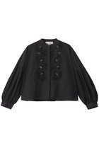 【マリリンムーン/MARILYN MOON】の【SOI-MeME】コード刺しゅうパールブラウス 人気、トレンドファッション・服の通販 founy(ファニー) ファッション Fashion レディースファッション Fashion for Women トップス・カットソー Cut & Sew Tops シャツ・ブラウス・オフィスカジュアル Elegant Blouses & Button-Ups 2025年 2025 2025-2026秋冬・A/W Autumn/Winter 2025–26 AW25–26 クロップド Cropped, Short Length シンプル Simple, Minimal ジャケット Jacket, Outerwear スリーブ Sleeve, Long Sleeve / Short Sleeve ハンド Hand, Handmade バランス Balance, Style Balance パール Pearl, Pearl Accent ボトム Bottoms, Lower Wear ロング Long, Long-Length エレガント 上品 Elegant A/W・秋冬 Autumn/Winter thumbnail ブラック|ID: prp329100004614996 ipo3291000000033048087