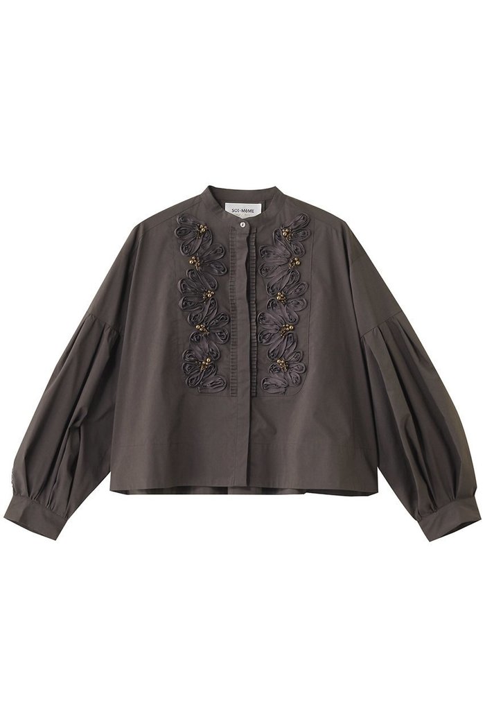 【マリリンムーン/MARILYN MOON】の【SOI-MeME】コード刺しゅうパールブラウス インテリア・キッズ・メンズ・レディースファッション・服の通販 founy(ファニー) https://founy.com/ ファッション Fashion レディースファッション Fashion for Women トップス・カットソー Cut & Sew Tops シャツ・ブラウス・オフィスカジュアル Elegant Blouses & Button-Ups クロップド Cropped, Short Length シンプル Simple, Minimal ジャケット Jacket, Outerwear スリーブ Sleeve, Long Sleeve / Short Sleeve ハンド Hand, Handmade バランス Balance, Style Balance パール Pearl, Pearl Accent ボトム Bottoms, Lower Wear ロング Long, Long-Length エレガント 上品 Elegant |ID: prp329100004614996 ipo3291000000035864918