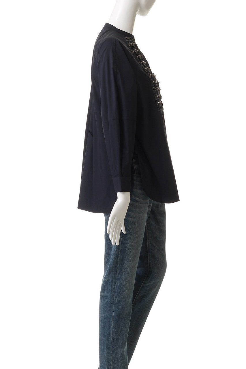 【マリリンムーン/MARILYN MOON】の【SOI-MeME】パールラメレースブラウス 人気、トレンドファッション・服の通販 founy(ファニー) 　ファッション　Fashion　レディースファッション　Fashion for Women　トップス・カットソー　Cut & Sew Tops　シャツ・ブラウス・オフィスカジュアル　Elegant Blouses & Button-Ups　2025年　2025　2025-2026秋冬・A/W　Autumn/Winter 2025–26 AW25–26　オケージョン　Occasion Wear　コクーン　Cocoon, Cocoon Silhouette　シンプル　Simple, Minimal　スリーブ　Sleeve, Long Sleeve / Short Sleeve　パール　Pearl, Pearl Accent　ボトム　Bottoms, Lower Wear　モダン　Modern, Contemporary　リラックス　Relax, Relaxed Fit　レース　Lace, Lace Fabric　ロング　Long, Long-Length　別注　Limited Edition, Custom Order　A/W・秋冬　Autumn/Winter　other-3|ID: prp329100004614997 ipo3291000000033048102