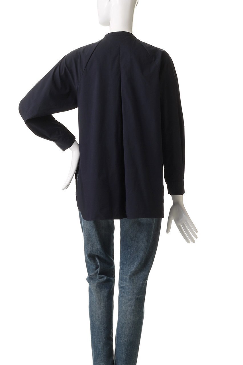 【マリリンムーン/MARILYN MOON】の【SOI-MeME】パールラメレースブラウス 人気、トレンドファッション・服の通販 founy(ファニー) 　ファッション　Fashion　レディースファッション　Fashion for Women　トップス・カットソー　Cut & Sew Tops　シャツ・ブラウス・オフィスカジュアル　Elegant Blouses & Button-Ups　オケージョン　Occasion Wear　コクーン　Cocoon, Cocoon Silhouette　シンプル　Simple, Minimal　スリーブ　Sleeve, Long Sleeve / Short Sleeve　パール　Pearl, Pearl Accent　ボトム　Bottoms, Lower Wear　モダン　Modern, Contemporary　リラックス　Relax, Relaxed Fit　レース　Lace, Lace Fabric　ロング　Long, Long-Length　別注　Limited Edition, Custom Order　other-4|ID: prp329100004614997 ipo3291000000036084120