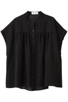 【ガリャルダガランテ/GALLARDAGALANTE】の【HERITANOVUM】スリーブレスバンドシャツ 人気、トレンドファッション・服の通販 founy(ファニー) ファッション Fashion レディースファッション Fashion for Women トップス・カットソー Cut & Sew Tops シャツ・ブラウス・オフィスカジュアル Elegant Blouses & Button-Ups ギャザー Gathered, Ruffled ストライプ Stripe, Striped Pattern スリーブ Sleeve, Long Sleeve / Short Sleeve バランス Balance, Style Balance フェミニン Feminine, Girly ロング Long, Long-Length エレガント 上品 Elegant 再入荷 Restock / Back in Stock |ID:prp329100004614998