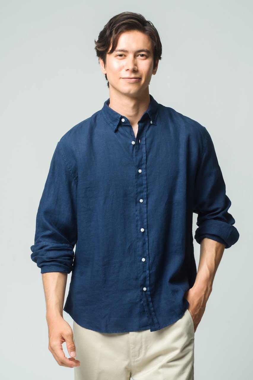 【フランク&アイリーン/Frank&Eileen / MEN】の【MEN】FINBAR ウォッシュドリネン カラーシャツ 人気、トレンドファッション・服の通販 founy(ファニー) 　ファッション　Fashion　メンズファッション　Fashion for Men　2025年　2025　2025-2026秋冬・A/W　Autumn/Winter 2025–26 AW25–26　インナー　Innerwear　ジャケット　Jacket, Outerwear　スリーブ　Sleeve, Long Sleeve / Short Sleeve　リラックス　Relax, Relaxed Fit　ロング　Long, Long-Length　A/W・秋冬　Autumn/Winter　other-8|ID: prp329100004614999 ipo3291000000033048123