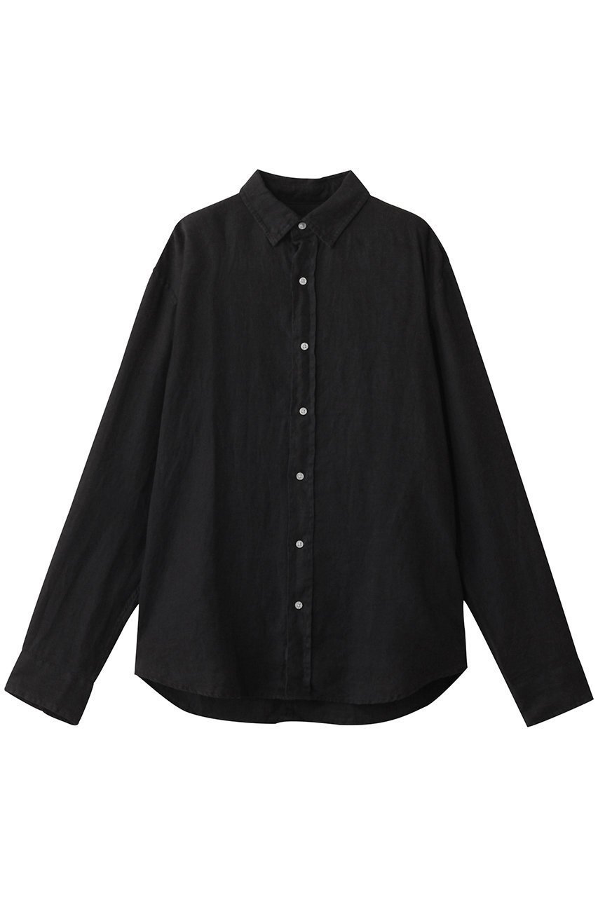 【フランク&アイリーン/Frank&Eileen / MEN】の【MEN】FINBAR ウォッシュドリネン カラーシャツ インテリア・キッズ・メンズ・レディースファッション・服の通販 founy(ファニー) 　ファッション　Fashion　メンズファッション　Fashion for Men　インナー　Innerwear　ジャケット　Jacket, Outerwear　スリーブ　Sleeve, Long Sleeve / Short Sleeve　リラックス　Relax, Relaxed Fit　ロング　Long, Long-Length　ブラック|ID: prp329100004614999 ipo3291000000033124272