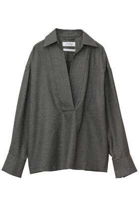 【マルティニーク/martinique】 【l heritage martinique】ブライトグレンチェックスキッパーシャツ(セットアップ可)人気、トレンドファッション・服の通販 founy(ファニー) ファッション Fashion レディースファッション Fashion for Women トップス・カットソー Cut & Sew Tops シャツ・ブラウス・オフィスカジュアル Elegant Blouses & Button-Ups カフス Cuff Design クール Cool, Chic コーデュロイ Corduroy, Cord Fabric シルバー Silver, Metallic Silver スキッパー Skipper, Open Collar スリーブ Sleeve, Long Sleeve / Short Sleeve セットアップ Set-Up, Coordinated Outfit チェック Check, Plaid, Tartan フィット Fit, Slim Fit フレア Flare, Flared ボトム Bottoms, Lower Wear リラックス Relax, Relaxed Fit ロング Long, Long-Length A/W・秋冬 Autumn/Winter おすすめ Recommended / Our Picks 2025年 2025 2025-2026秋冬・A/W Autumn/Winter 2025–26 AW25–26 |ID:prp329100004615000