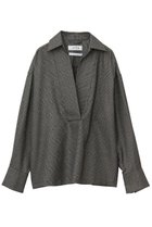 【マルティニーク/martinique】の【l heritage martinique】ブライトグレンチェックスキッパーシャツ(セットアップ可) ブラウン系|ID:prp329100004615000