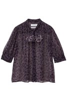 【マルティニーク/martinique】の【l heritage martinique】レオパードジョーゼットプリントブラウス(セットアップ可) 人気、トレンドファッション・服の通販 founy(ファニー) ファッション Fashion レディースファッション Fashion for Women トップス・カットソー Cut & Sew Tops シャツ・ブラウス・オフィスカジュアル Elegant Blouses & Button-Ups エレガント 上品 Elegant クラシック Classic, Timeless Style ショート Short, Short Length ジョーゼット Georgette, Semi-Sheer Fabric スリーブ Sleeve, Long Sleeve / Short Sleeve セットアップ Set-Up, Coordinated Outfit デニム Denim, Jeans Material パープル Purple, Violet プリント Print, Printed Pattern ボトム Bottoms, Lower Wear レオパード Leopard, Animal Print A/W・秋冬 Autumn/Winter おすすめ Recommended / Our Picks 夏 Summer 2025年 2025 2025-2026秋冬・A/W Autumn/Winter 2025–26 AW25–26 |ID:prp329100004615001