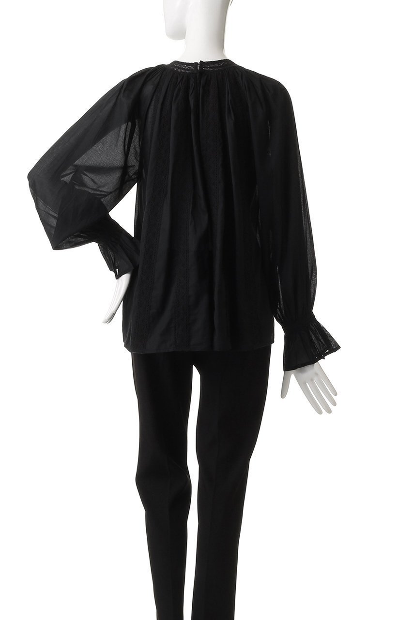 【マーレット/MERLETTE】のMAIJA レースデザイン ラグランスリーブブラウス 人気、トレンドファッション・服の通販 founy(ファニー) 　ファッション　Fashion　レディースファッション　Fashion for Women　トップス・カットソー　Cut & Sew Tops　シャツ・ブラウス・オフィスカジュアル　Elegant Blouses & Button-Ups　2025年　2025　2025-2026秋冬・A/W　Autumn/Winter 2025–26 AW25–26　スリーブ　Sleeve, Long Sleeve / Short Sleeve　トレンド　Trend, Trending Now　マニッシュ　Mannish, Boyish　レース　Lace, Lace Fabric　ロング　Long, Long-Length　A/W・秋冬　Autumn/Winter　other-4|ID: prp329100004615003 ipo3291000000033048150