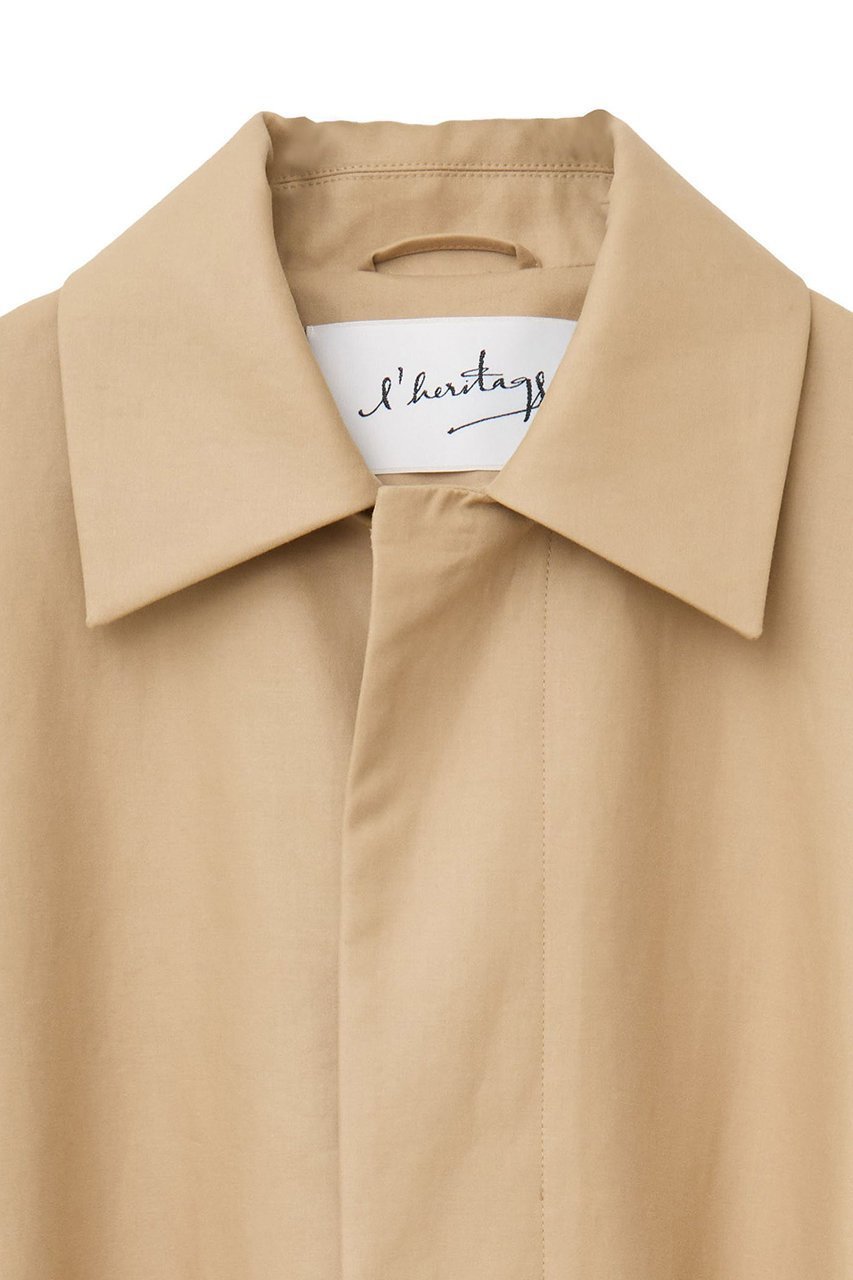 【マルティニーク/martinique】の【l heritage martinique】コットンピーチステンカラーコート 人気、トレンドファッション・服の通販 founy(ファニー) 　ファッション　Fashion　レディースファッション　Fashion for Women　アウター　Coat / Outerwear Collection　コート・ロングコート・ピーコート　Long Coats, Peacoats & More　おすすめ　Recommended / Our Picks　スクエア　Square, Square Shape　フォルム　Silhouette, Form　ベーシック　Basic, Essential　ロング　Long, Long-Length　エレガント 上品　Elegant　other-3|ID: prp329100004615005 ipo3291000000035864960