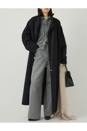 【カオス/Chaos】 アールスーペリアノーカラーロングコート人気、トレンドファッション・服の通販 founy(ファニー) ファッション Fashion レディースファッション Fashion for Women アウター Coat / Outerwear Collection コート・ロングコート・ピーコート Long Coats, Peacoats & More シンプル Simple, Minimal ドレープ Drape, Draping Fabric 人気 Popular, Best Seller フィット Fit, Slim Fit フロント Front, Front Design メルトン Melton, Heavy Wool ロング Long, Long-Length 新作・新入荷 New Arrivals / New In |ID:prp329100004615006