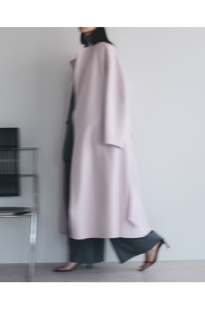 【カオス/Chaos】のアールスーペリアノーカラーロングコート 人気、トレンドファッション・服の通販 founy(ファニー) 　ファッション　Fashion　レディースファッション　Fashion for Women　アウター　Coat / Outerwear Collection　コート・ロングコート・ピーコート　Long Coats, Peacoats & More　シンプル　Simple, Minimal　ドレープ　Drape, Draping Fabric　人気　Popular, Best Seller　フィット　Fit, Slim Fit　フロント　Front, Front Design　メルトン　Melton, Heavy Wool　ロング　Long, Long-Length　other-2|ID: prp329100004615006 ipo3291000000033048181