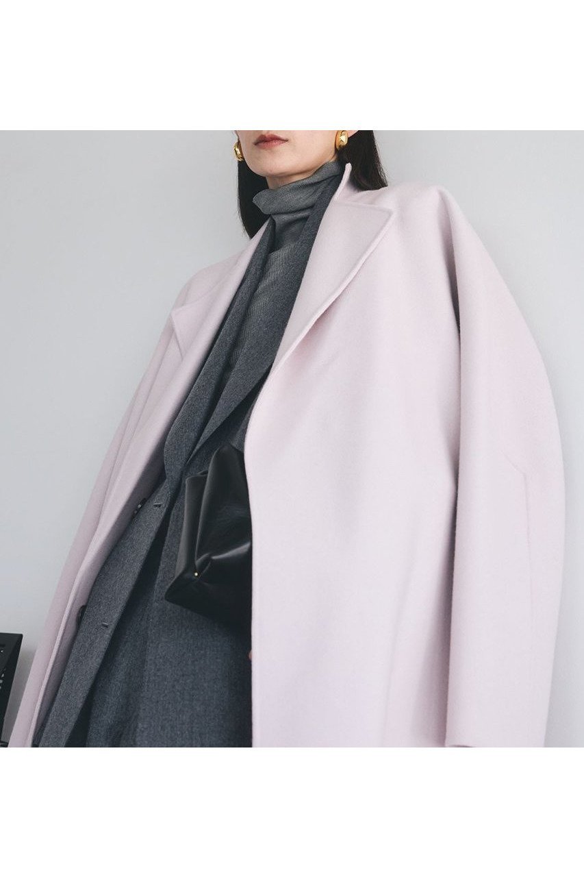 【カオス/Chaos】のアールスーペリアノーカラーロングコート 人気、トレンドファッション・服の通販 founy(ファニー) 　ファッション　Fashion　レディースファッション　Fashion for Women　アウター　Coat / Outerwear Collection　コート・ロングコート・ピーコート　Long Coats, Peacoats & More　シンプル　Simple, Minimal　ドレープ　Drape, Draping Fabric　人気　Popular, Best Seller　フィット　Fit, Slim Fit　フロント　Front, Front Design　メルトン　Melton, Heavy Wool　ロング　Long, Long-Length　other-4|ID: prp329100004615006 ipo3291000000033048183