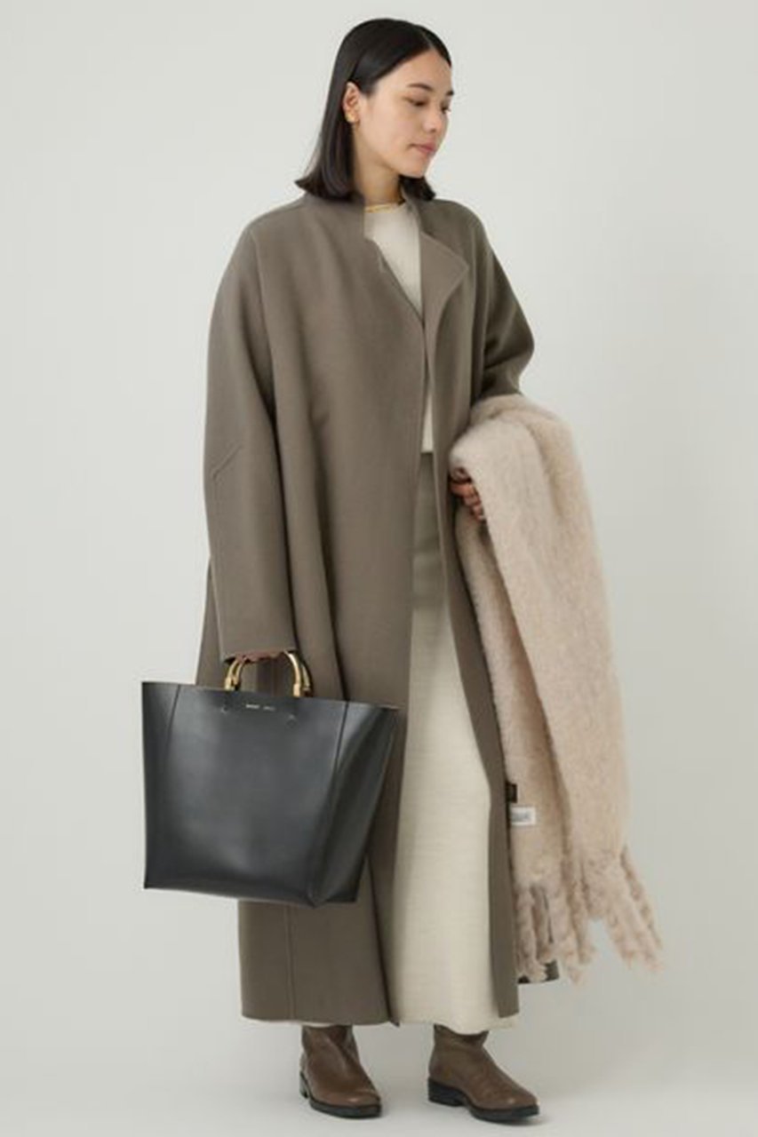 【カオス/Chaos】のアールスーペリアノーカラーロングコート 人気、トレンドファッション・服の通販 founy(ファニー) ファッション Fashion レディースファッション Fashion for Women アウター Coat / Outerwear Collection コート・ロングコート・ピーコート Long Coats, Peacoats & More シンプル Simple, Minimal ドレープ Drape, Draping Fabric 人気 Popular, Best Seller フィット Fit, Slim Fit フロント Front, Front Design メルトン Melton, Heavy Wool ロング Long, Long-Length other-3|ID: prp329100004615006 ipo3291000000034584022