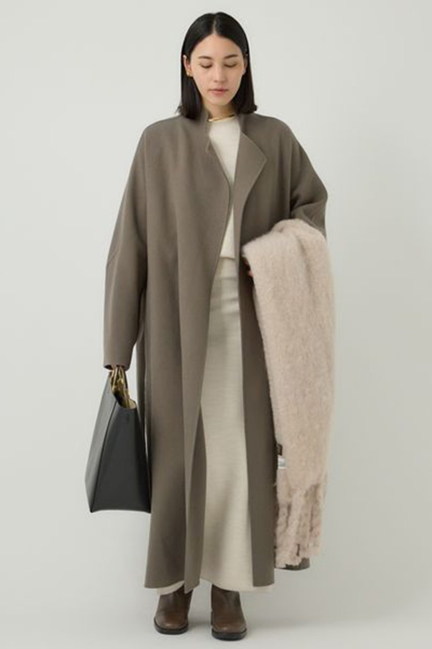 【カオス/Chaos】のアールスーペリアノーカラーロングコート 人気、トレンドファッション・服の通販 founy(ファニー) ファッション Fashion レディースファッション Fashion for Women アウター Coat / Outerwear Collection コート・ロングコート・ピーコート Long Coats, Peacoats & More シンプル Simple, Minimal ドレープ Drape, Draping Fabric 人気 Popular, Best Seller フィット Fit, Slim Fit フロント Front, Front Design メルトン Melton, Heavy Wool ロング Long, Long-Length other-4|ID: prp329100004615006 ipo3291000000034584023
