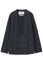 【マルティニーク/martinique】の【l heritage martinique】T/R2WAYストレッチダブルスプレテッドジャケット(セットアップ可) チャコール|ID:prp329100004615008