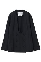 【マルティニーク/martinique】の【l heritage martinique】T/R2WAYストレッチダブルスプレテッドジャケット(セットアップ可) ブラック|ID:prp329100004615008