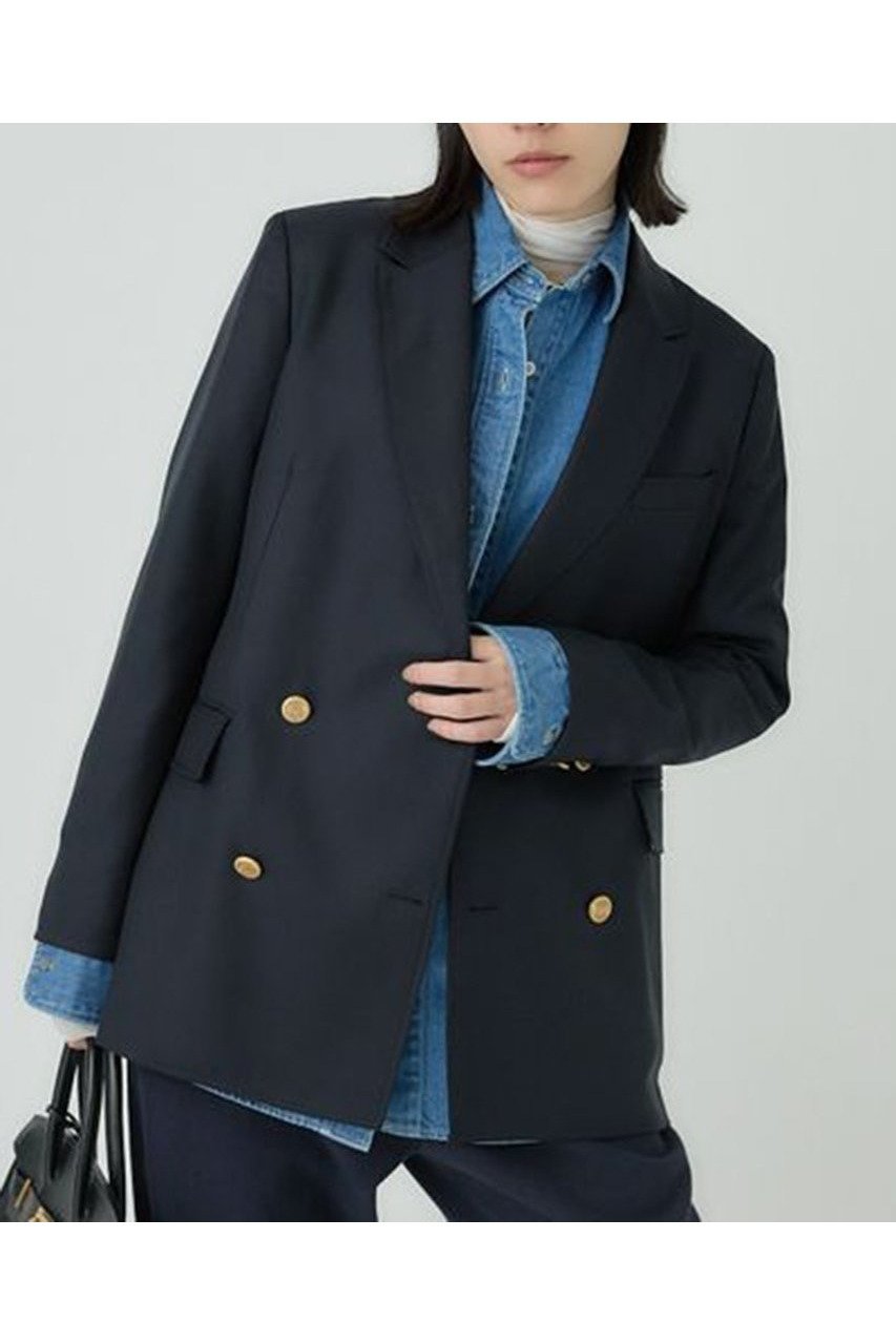 【カオス/Chaos】のIVY ダブルブレザー インテリア・キッズ・メンズ・レディースファッション・服の通販 founy(ファニー) 　ファッション　Fashion　レディースファッション　Fashion for Women　アウター　Coat / Outerwear Collection　レディースジャケット・軽アウター　Jackets　イタリア　Italy　ジャケット　Jacket, Outerwear　ダブル　Double, Double-Breasted　ボックス　Boxy, Box Shape　ヴィンテージ　Vintage Style　再入荷　Restock / Back in Stock　ネイビー|ID: prp329100004615009 ipo3291000000033048207