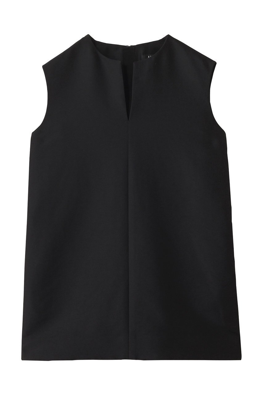 【エムフィル/M Fil】のBubbly ダブルクロス キーネック トップス インテリア・キッズ・メンズ・レディースファッション・服の通販 founy(ファニー) 　ファッション　Fashion　レディースファッション　Fashion for Women　トップス・カットソー　Cut & Sew Tops　キャミソール&ノースリーブ　Camisoles & Sleeveless Tops　シャツ・ブラウス・オフィスカジュアル　Elegant Blouses & Button-Ups　アウター　Coat / Outerwear Collection　シンプル　Simple, Minimal　ダブル　Double, Double-Breasted　ノースリーブ　Sleeveless, No-Sleeve　モダン　Modern, Contemporary　ブラック|ID: prp329100004615010 ipo3291000000035492233