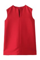 【エムフィル/M Fil】のBubbly ダブルクロス キーネック トップス レッド|ID: prp329100004615010 ipo3291000000035492234