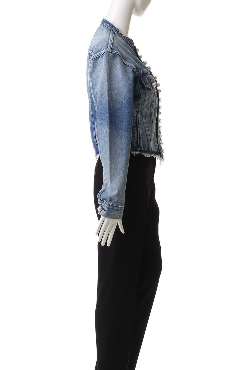 【チノ/CINOH】のデニム パール ボタン ジャケット 人気、トレンドファッション・服の通販 founy(ファニー) 　ファッション　Fashion　レディースファッション　Fashion for Women　アウター　Coat / Outerwear Collection　レディースジャケット・軽アウター　Jackets　ショート　Short, Short Length　ジャケット　Jacket, Outerwear　デニム　Denim, Jeans Material　トレンド　Trend, Trending Now　バランス　Balance, Style Balance　パール　Pearl, Pearl Accent　フェミニン　Feminine, Girly　フォルム　Silhouette, Form　フロント　Front, Front Design　ワイド　Wide, Wide Fit　other-3|ID: prp329100004615011 ipo3291000000036047009
