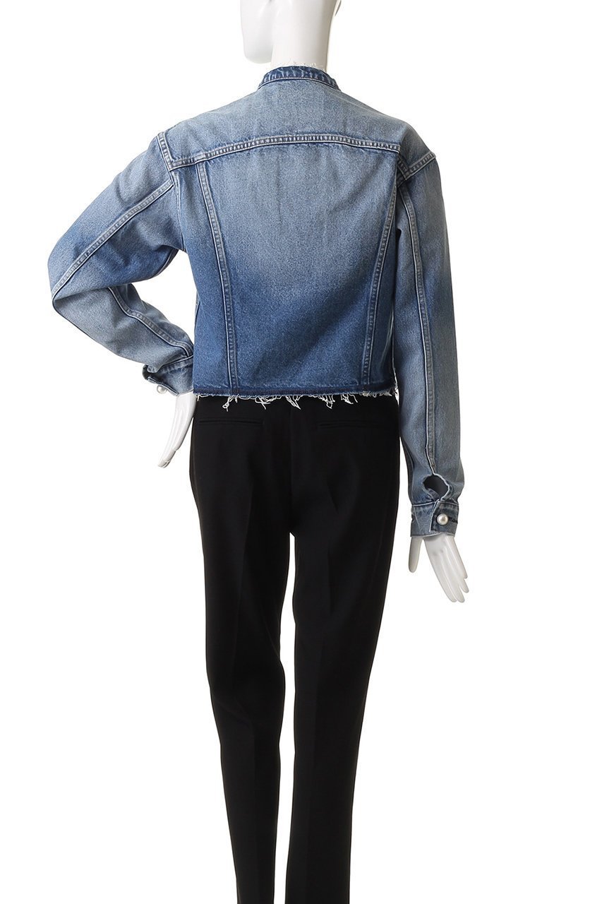 【チノ/CINOH】のデニム パール ボタン ジャケット 人気、トレンドファッション・服の通販 founy(ファニー) 　ファッション　Fashion　レディースファッション　Fashion for Women　アウター　Coat / Outerwear Collection　レディースジャケット・軽アウター　Jackets　ショート　Short, Short Length　ジャケット　Jacket, Outerwear　デニム　Denim, Jeans Material　トレンド　Trend, Trending Now　バランス　Balance, Style Balance　パール　Pearl, Pearl Accent　フェミニン　Feminine, Girly　フォルム　Silhouette, Form　フロント　Front, Front Design　ワイド　Wide, Wide Fit　other-4|ID: prp329100004615011 ipo3291000000036047011