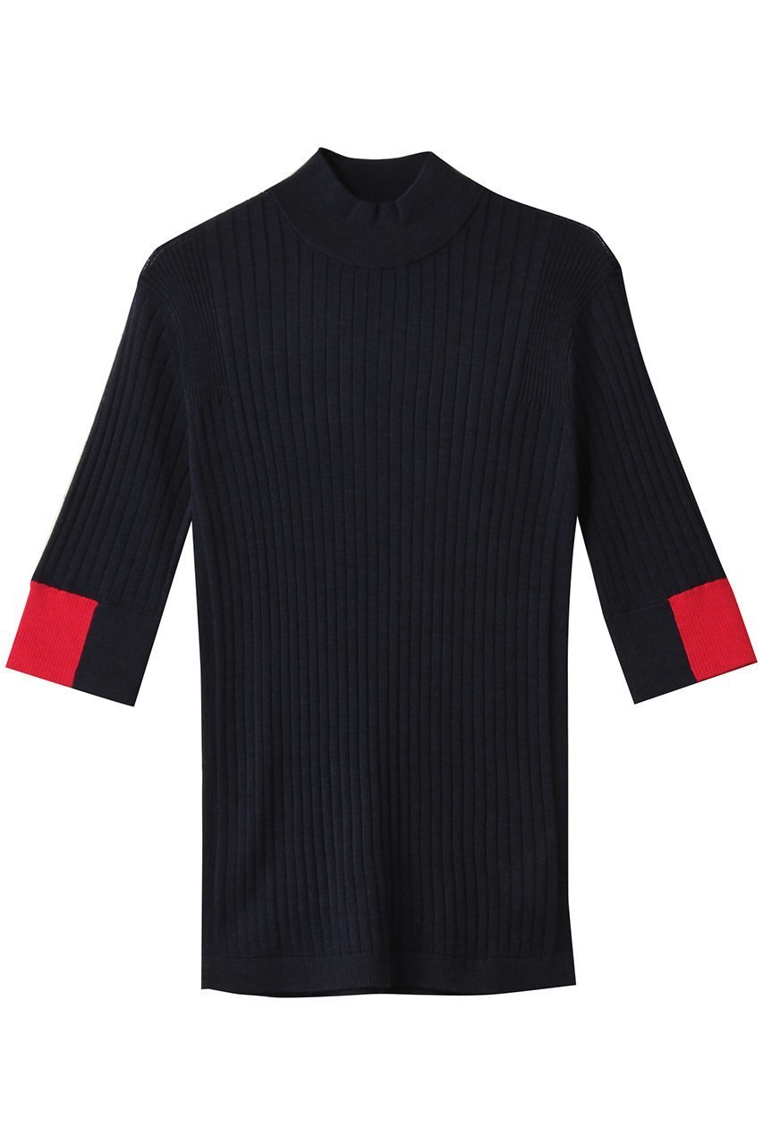 【チノ/CINOH】のシルク ボトルネック タイト ニット インテリア・キッズ・メンズ・レディースファッション・服の通販 founy(ファニー) 　ファッション　Fashion　レディースファッション　Fashion for Women　トップス・カットソー　Cut & Sew Tops　ニット　Knit Tops & Sweaters　カジュアルプルオーバー・ニットトップス　Pullovers & Knit Tops / Casual Pullovers　2025年　2025　2025-2026秋冬・A/W　Autumn/Winter 2025–26 AW25–26　おすすめ　Recommended / Our Picks　インナー　Innerwear　シルク　Silk, 100% Silk　シンプル　Simple, Minimal　ストレート　Straight, Straight Cut　ボトルネック　Bottle Neck, Mock Neck　モックネック　Mock Neck, Short Turtleneck　エレガント 上品　Elegant　無地　Plain, Solid Color　A/W・秋冬　Autumn/Winter　ネイビー/レッド|ID: prp329100004615018 ipo3291000000033048287