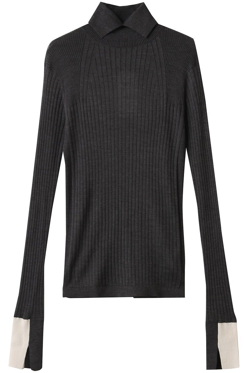 【チノ/CINOH】のシルク タートル ネック タイト ニット インテリア・キッズ・メンズ・レディースファッション・服の通販 founy(ファニー) 　ファッション　Fashion　レディースファッション　Fashion for Women　トップス・カットソー　Cut & Sew Tops　ニット　Knit Tops & Sweaters　カジュアルプルオーバー・ニットトップス　Pullovers & Knit Tops / Casual Pullovers　2025年　2025　2025-2026秋冬・A/W　Autumn/Winter 2025–26 AW25–26　インナー　Innerwear　シルク　Silk, 100% Silk　ストレート　Straight, Straight Cut　タートル　Turtleneck, Turtle Collar　タートルネック　Turtleneck, High Neck　A/W・秋冬　Autumn/Winter　チャコールグレー/ホワイト|ID: prp329100004615020 ipo3291000000033048301