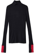 【チノ/CINOH】のシルク タートル ネック タイト ニット ネイビー/レッド|ID: prp329100004615020 ipo3291000000036084158