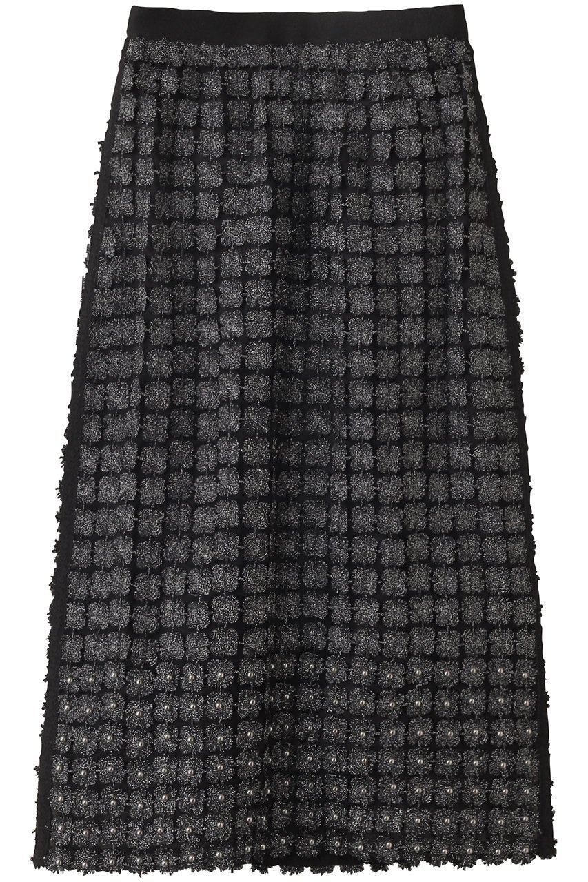 【マリリンムーン/MARILYN MOON】の【SOI-MeME】パールラメレーススカート インテリア・キッズ・メンズ・レディースファッション・服の通販 founy(ファニー) 　ファッション　Fashion　レディースファッション　Fashion for Women　スカート　Skirts　シアー　Sheer, See-Through　シンプル　Simple, Minimal　パール　Pearl, Pearl Accent　ペチコート　Petticoat, Underskirt　モダン　Modern, Contemporary　レース　Lace, Lace Fabric　別注　Limited Edition, Custom Order　ブラック|ID: prp329100004615033 ipo3291000000036084234