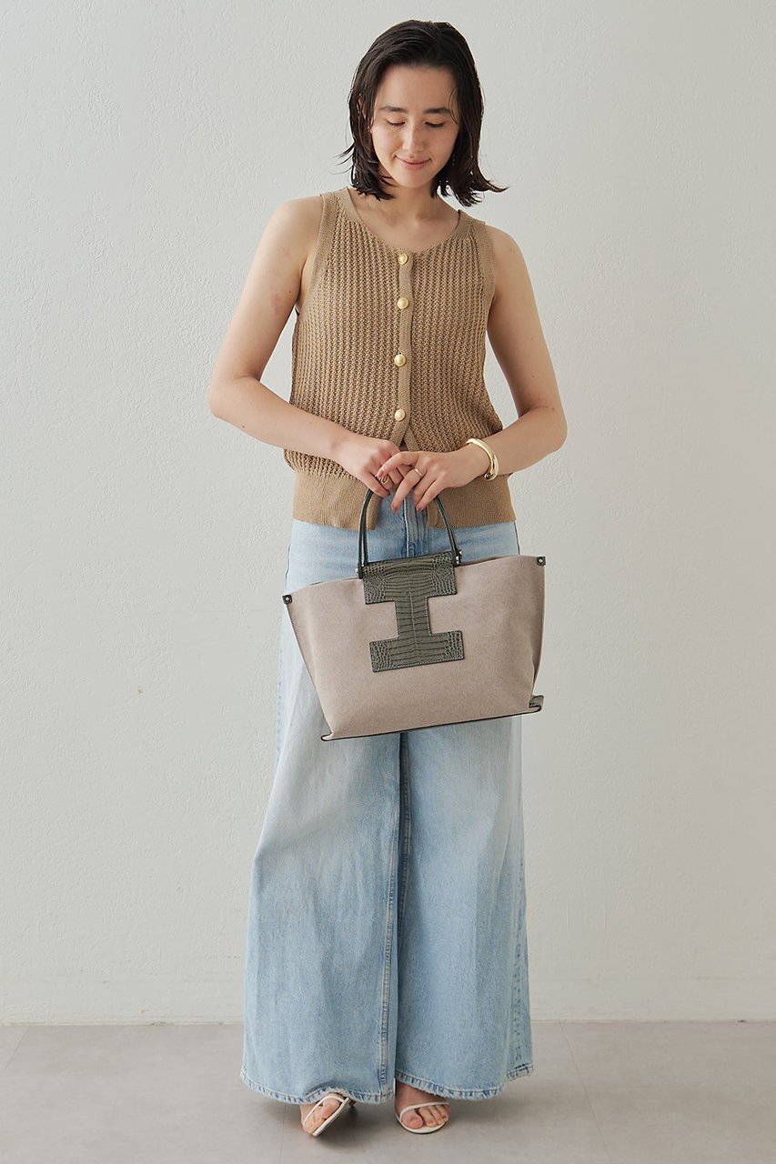 【イアクッチ/IACUCCI】のソルベット M CANVAS/COCCO 人気、トレンドファッション・服の通販 founy(ファニー) 　ファッション　Fashion　レディースファッション　Fashion for Women　バッグ　Bags　エレガント 上品　Elegant　キャンバス　Canvas, Canvas Fabric　クロコ　Crocodile, Croc Embossed　デニム　Denim, Jeans Material　プリント　Print, Printed Pattern　リアル　Real, Realistic　A/W・秋冬　Autumn/Winter　ビジネス 仕事 通勤　Business / Work / Commuting　2025年　2025　2025-2026秋冬・A/W　Autumn/Winter 2025–26 AW25–26　other-3|ID: prp329100004615907 ipo3291000000033059073