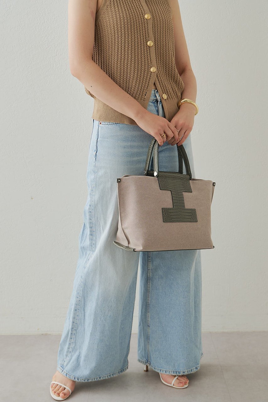 【イアクッチ/IACUCCI】のソルベット M CANVAS/COCCO 人気、トレンドファッション・服の通販 founy(ファニー) 　ファッション　Fashion　レディースファッション　Fashion for Women　バッグ　Bags　エレガント 上品　Elegant　キャンバス　Canvas, Canvas Fabric　クロコ　Crocodile, Croc Embossed　デニム　Denim, Jeans Material　プリント　Print, Printed Pattern　リアル　Real, Realistic　A/W・秋冬　Autumn/Winter　ビジネス 仕事 通勤　Business / Work / Commuting　2025年　2025　2025-2026秋冬・A/W　Autumn/Winter 2025–26 AW25–26　other-4|ID: prp329100004615907 ipo3291000000033059074