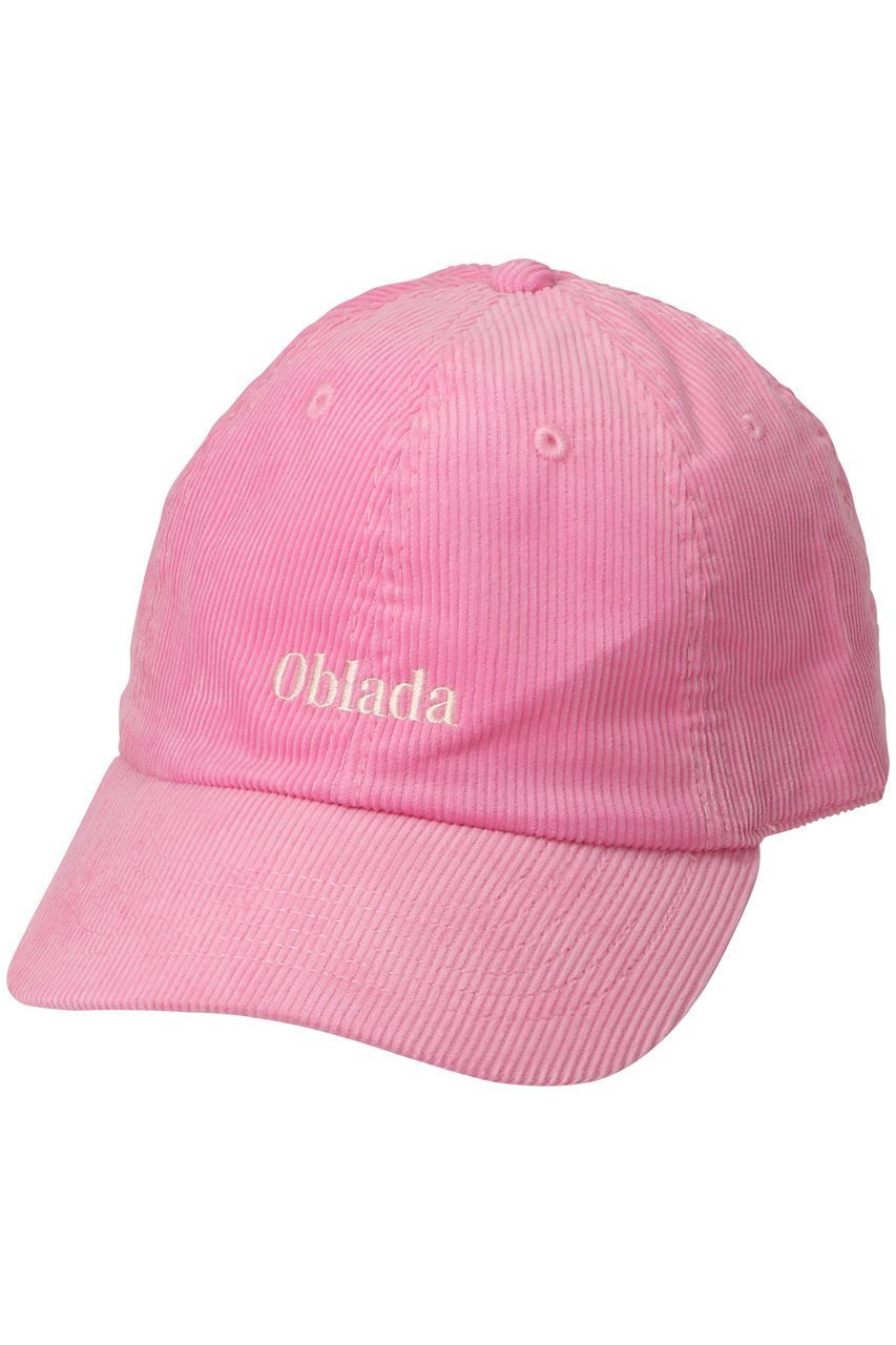 【オブラダ/Oblada】のCORDUROY キャップ インテリア・キッズ・メンズ・レディースファッション・服の通販 founy(ファニー) 　ファッション　Fashion　レディースファッション　Fashion for Women　キャップ&ハット　Hats & Caps　キャップ　Cap, Baseball Cap　コーデュロイ　Corduroy, Cord Fabric　シンプル　Simple, Minimal　フロント　Front, Front Design　人気　Popular, Best Seller　定番　Standard, Basic Item　帽子　Hat, Headwear　A/W・秋冬　Autumn/Winter　ピンク|ID: prp329100004615926 ipo3291000000033156471