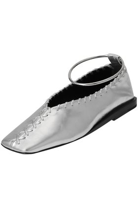 【ジル サンダー/JIL SANDER】 RING メタリック バレリーナ(アンクレット付)人気、トレンドファッション・服の通販 founy(ファニー) ファッション Fashion レディースファッション Fashion for Women アクセサリー Fashion Accessories シューズ Shoes, Footwear バレエ Ballet, Ballet Style パーティ Party, Party Style フラット Flat, Flat Shoes エレガント 上品 Elegant 定番 Standard, Basic Item |ID:prp329100004615936