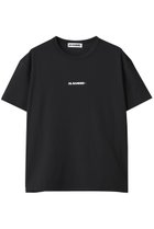 【ジル サンダー/JIL SANDER】の【JIL SANDER+】ロゴプリント クルーネック Tシャツ ブラック|ID:prp329100004615938