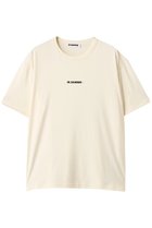 【ジル サンダー/JIL SANDER】の【JIL SANDER+】ロゴプリント クルーネック Tシャツ ココナツ|ID:prp329100004615938