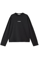 【ジル サンダー/JIL SANDER】の【JIL SANDER+】 ロゴプリント ロングスリーブ Tシャツ 人気、トレンドファッション・服の通販 founy(ファニー) ファッション Fashion レディースファッション Fashion for Women トップス・カットソー Cut & Sew Tops シャツ・ブラウス・オフィスカジュアル Elegant Blouses & Button-Ups ロングTシャツ・Tシャツ Longline T-Shirts & Tees カットソー・ベーシックTシャツ Cut-and-Sewn Tops / Stretch Tees & Basics 2025年 2025 2025-2026秋冬・A/W Autumn/Winter 2025–26 AW25–26 なめらか Smooth, Silky Texture シンプル Simple, Minimal スリーブ Sleeve, Long Sleeve / Short Sleeve ファブリック Fabric, Textile プリント Print, Printed Pattern ボトム Bottoms, Lower Wear ロング Long, Long-Length A/W・秋冬 Autumn/Winter |ID:prp329100004615940