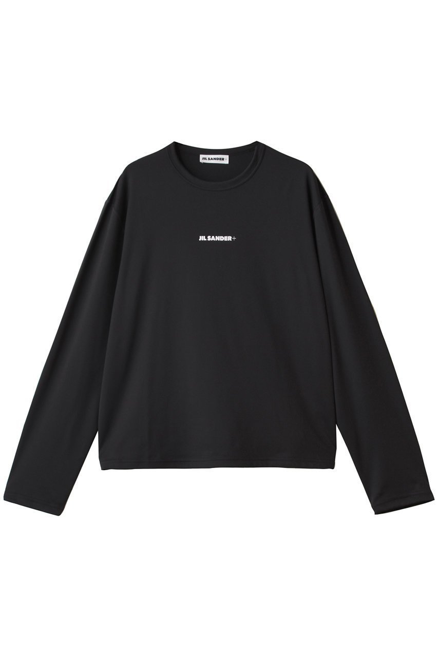 【ジル サンダー/JIL SANDER】の【JIL SANDER+】 ロゴプリント ロングスリーブ Tシャツ 人気、トレンドファッション・服の通販 founy(ファニー) 　ファッション　Fashion　レディースファッション　Fashion for Women　トップス・カットソー　Cut & Sew Tops　シャツ・ブラウス・オフィスカジュアル　Elegant Blouses & Button-Ups　ロングTシャツ・Tシャツ　Longline T-Shirts & Tees　カットソー・ベーシックTシャツ　Cut-and-Sewn Tops / Stretch Tees & Basics　2025年　2025　2025-2026秋冬・A/W　Autumn/Winter 2025–26 AW25–26　なめらか　Smooth, Silky Texture　シンプル　Simple, Minimal　スリーブ　Sleeve, Long Sleeve / Short Sleeve　ファブリック　Fabric, Textile　プリント　Print, Printed Pattern　ボトム　Bottoms, Lower Wear　ロング　Long, Long-Length　A/W・秋冬　Autumn/Winter　 other-1|ID: prp329100004615940 ipo3291000000033059386